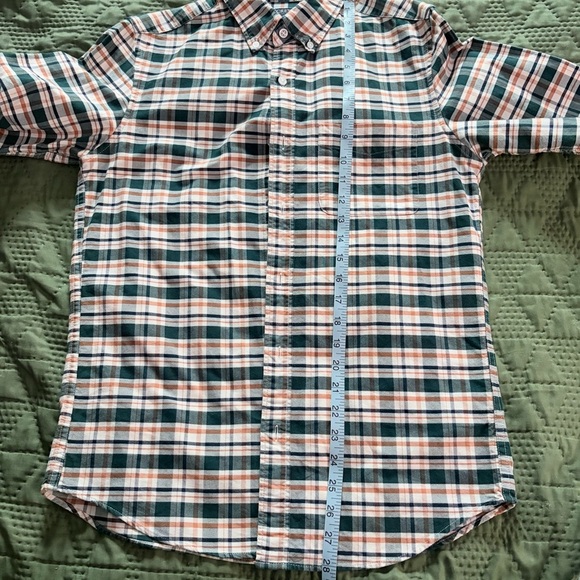 J. Crew Green and White Plaid Casual Shirt - Picture 6 of 7